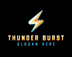 Thunder Energy Bolt logo design