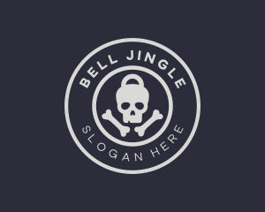 Kettle Bell Skull  logo design