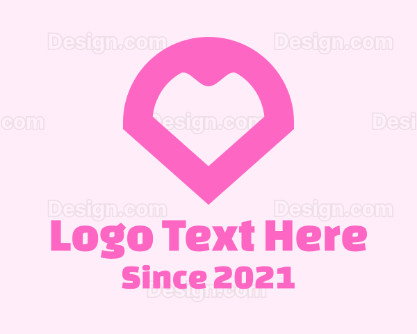 Pink Heart Locator Logo