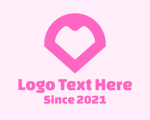 Pink Heart Locator logo