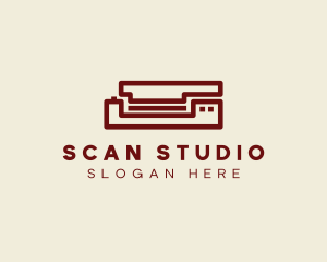 Simple Red Scanner Electronics logo