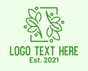 Natural Leaf Frame logo