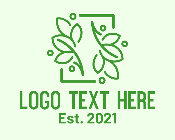 Natural Leaf Frame logo