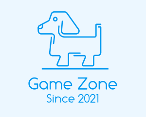 Blue Dog Line Art logo