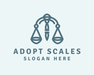 Legal Justice Scale logo design