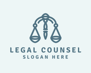 Blue Legal Lawyer logo