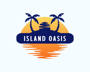 Summer Island Beach logo design