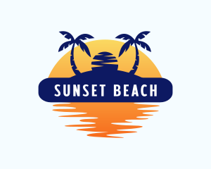 Summer Island Beach logo design