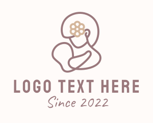 Life - Breastfeeding Mother Childcare logo design