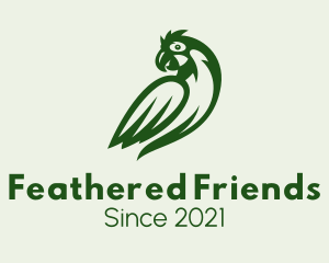 Green Wild Parrot logo