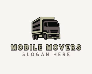 Delivery Truck Cargo logo design