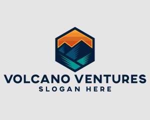 Camping Mountain Travel logo design