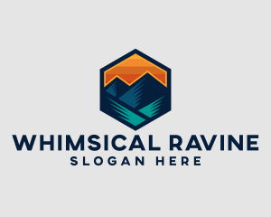 Camping Mountain Travel logo design