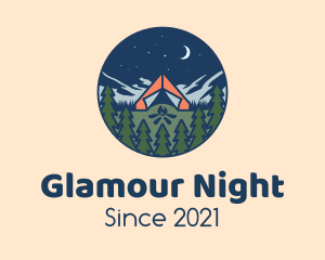 Forest Night Camp logo design