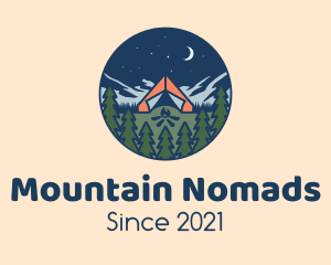 Forest Night Camp logo design