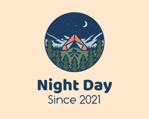 Forest Night Camp logo design