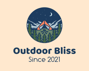 Forest Night Camp logo design