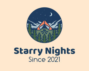 Forest Night Camp logo design