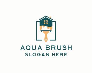 Brush Painting Maintenance logo design