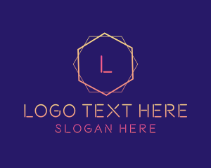 Geometric Hexagon Digital Agency Logo