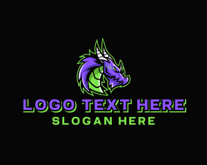 Electric Dragon Gamer logo design