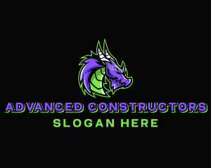 Electric Dragon Gamer logo design