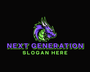 Electric Dragon Gamer logo design