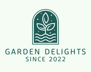 Night Window Gardening  logo design