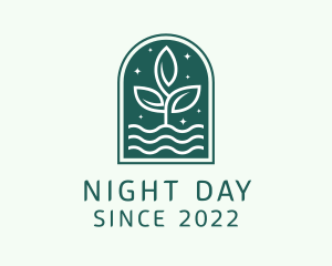 Night Window Gardening  logo design