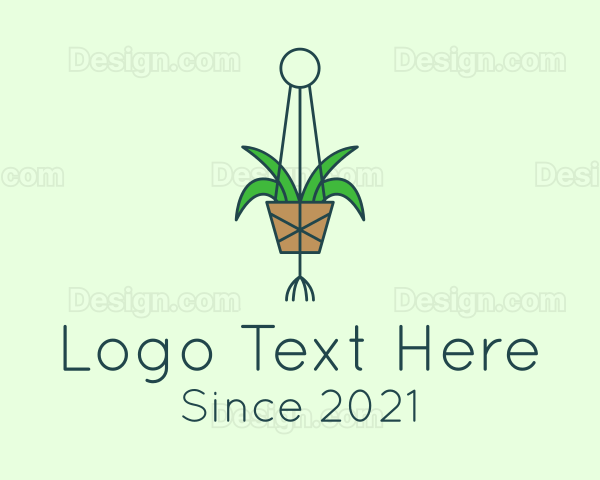 Hanging Garden Plant Logo