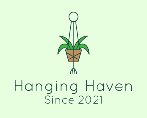 Hanging Garden Plant  logo design