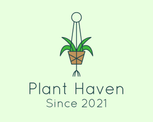 Hanging Garden Plant  logo design