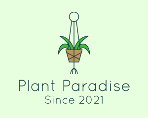 Hanging Garden Plant  logo design