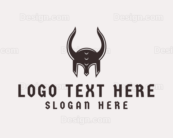 Norse Viking Helmet Logo