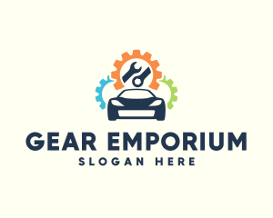 Automobile Wrench Gears logo