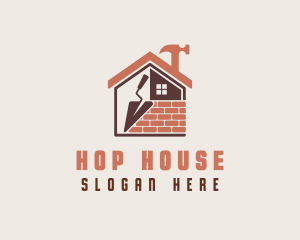 House Construction Carpentry Tools  logo design