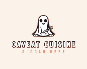 Ghost Chopsticks Cuisine logo design