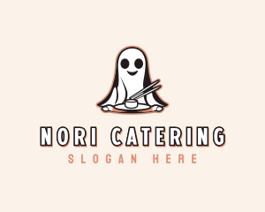 Ghost Chopsticks Cuisine logo design