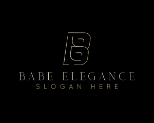 Elegant Premium Luxe Letter B logo design