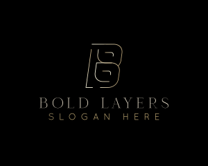 Elegant Premium Luxe Letter B logo design