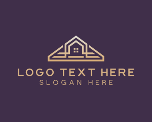 Roofing House Realtor Logo