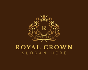 Shield Royal Crown logo design