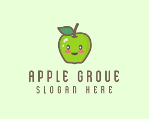 Happy Apple Fruit  logo design