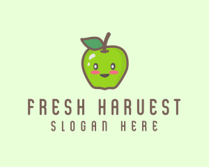 Happy Apple Fruit  logo design