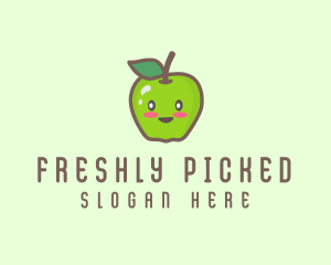 Happy Apple Fruit  logo design