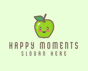 Happy Apple Fruit  logo design