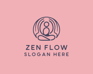 Zen Yoga Fitness logo design