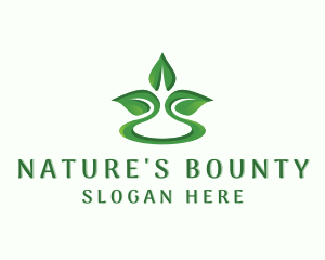 Leaf Nature Wellness logo design