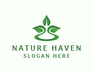 Leaf Nature Wellness logo design