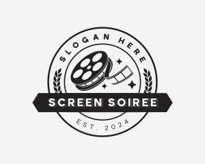 Movie Film Strip logo design